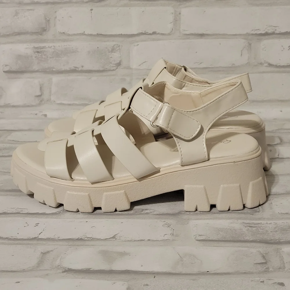 Off White Lug Sole Sandals - Picture 3 of 4